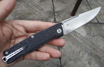 Складаний ніж RealSteel Rokot CPM S35VN Marbled Carbon Fibre, satin 7642-03, Киев