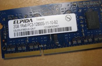 Оперативна пам'ять для ноута, ELPIDA 2Gb DDR3 SODIMM 12800, Львов