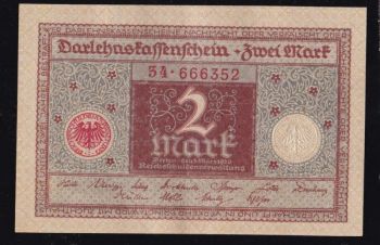 2 марки 1920г. 34 &mdash; 666352. Германия. Отличная в коллекцию, Бровары