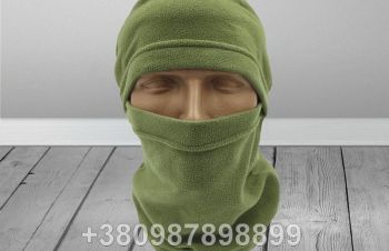 Шапка маска балаклава спецназ шапка балаклава флисовая зеленая, Киев