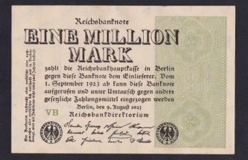 1 000 000 марок 1923 г. VB. Германия. Отличная в коллекцию, Бровары