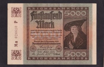 5 000 марок 1922г. Ma 020610 P. Германия, Бровары