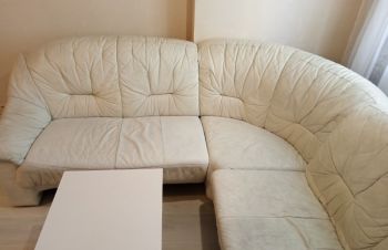 Продам диван угловой. кожаный из Германии, б/у в отличном состоянии, Киев