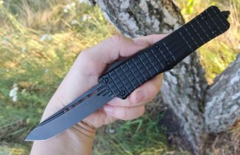 Складний автоматичний ніж otf Microtech Combat Troodon Delta Tanto (Replica), Литин