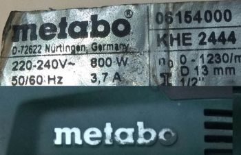 Запчасти на перфоратор Metabo KHE 2444 06154000, Запорожье