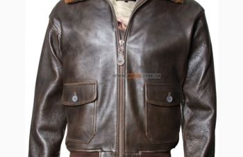 Шкіряна куртка Offical Top Gun Military G-1 Jacket (коричнева), Киев