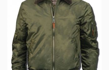 Оригінальний бомбер Top Gun B-15 Men's Heavy Duty Vintage Flight Bomber Jacket (оливковий), Луцк