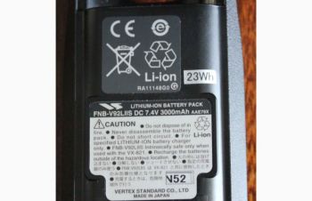 STANDARD VERTEX Marine BATTERY FNB-V92LIIS AAE79X001 7. 4v 3000mAh, Japan, Одесса