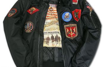 Куртка Top Gun Official B-15 Flight Bomber Jacket with Patches (чорна), Львов