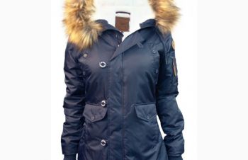 Жіноча аляска Miss Top Gun Fitted Nylon N-3B Parka (синя), Луцк