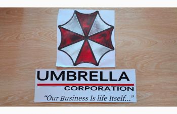 Наклейка на авто Umbrella corporation Чёрная.умбрелла, Борисполь