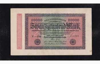 20 000 марок 1923г. Германия. V-BW 970890, Бровары