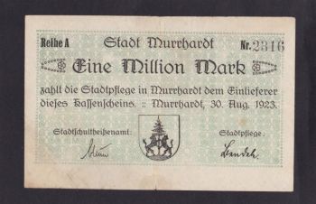 1 000 000 марок 1923г. Murrbardt. 2316. Германия, Бровары