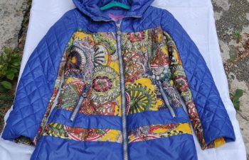 Пальто на дівчинку-підлітка з капюшоном, ріст 165, Харьков