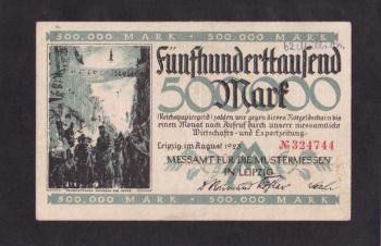 500 000 марок 1923 г. Лейпциг. 324744. Германия, Бровары