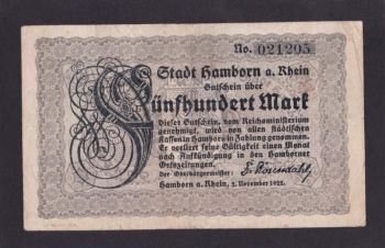 500 марок 1922г. 021205. Германия, Бровары