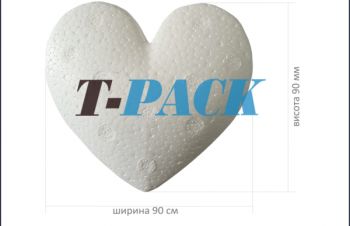 Сердце с пенопласта 3D, Киев