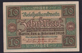 10 марок 1920г. R.9257679. Германия, Бровары