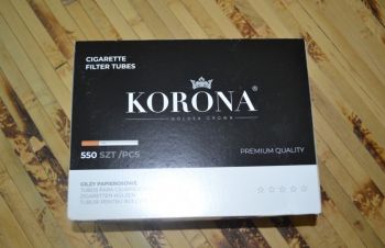Гільзи для набивання цигарок KORONA 550 шт х 5 коробок, Киев