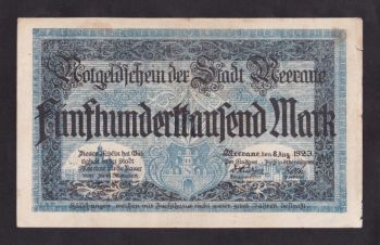 500 000 марок 1923г. 15677. Меране. Германия, Бровары