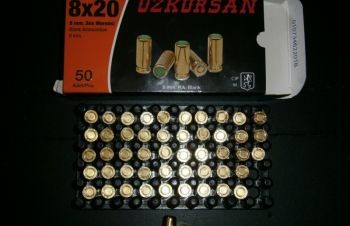 Холостые патроны на пистолет (кал.8mm) &laquo;Ozkursan&raquo;, Житомир
