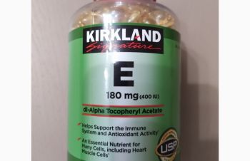 Вітамін Е, 180 мг, 500 капсул Kirkland США, Тернополь