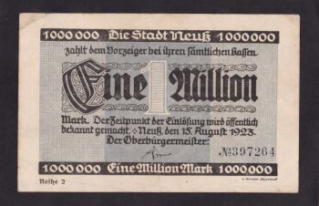 1 000 000 марок 1923г. 397264. Германия, Бровары