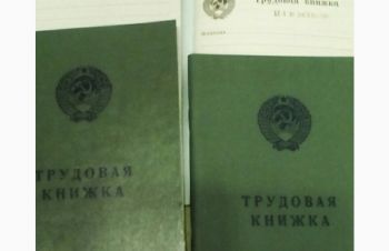 Трудовая книжка чистый бланк старого образца, Бровары