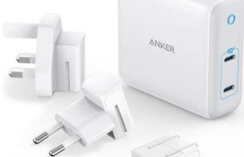 Зарядное устройство Anker PowerPort Atom III Duo &mdash; 60W 2xUSB-С, адаптер, Киев