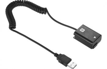 Адаптер питания от повербанка 5V USB NP-FW50 Sony A7 A7II A6400 A6000 c витым кабелем, Днепр