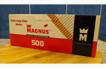 Сигаретные Гильзы с Фильтром 24 мм Magnus Extra Long Filter 500 шт, Запорожье