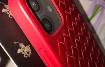 Приголомшливий Шкіряний чохол-накладка для iPhone 12 Pro айфон 12 червоний Santa Barbara, Одесса