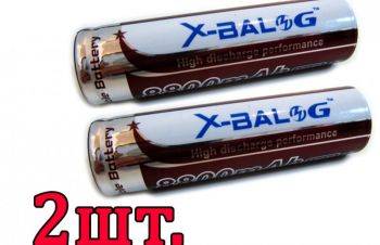 2шт Аккумулятор Li-Ion X-BALOG 18650 8800 mAh 4.2V, батарея, Киев