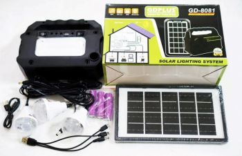 Портативная солнечная автономная система Solar GDPlus GD-8081 + FM радио + Bluetooth, Киев