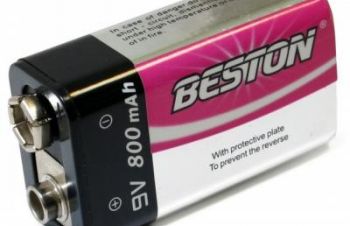 Аккумулятор Beston CR-9V 800mAh Li-ion, крона, батарейки, Киев