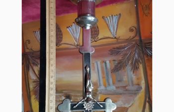 Распятие, крест на стойке, металл, 28см, Кривой Рог