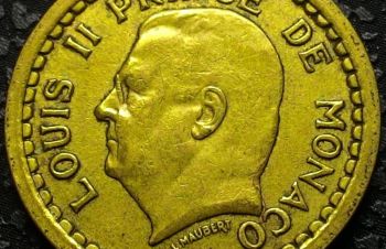 Монако 1 франк 1945 год СОСТОЯНИЕ, Ковель
