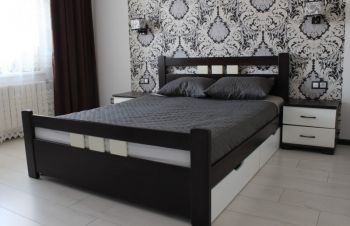 Двоспальне ліжко Геракл з масиву бука бездоганної якості, Киев