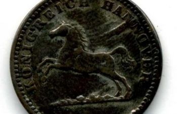 Ганновер 1 грош 1859 г. серебро ф27, Ковель
